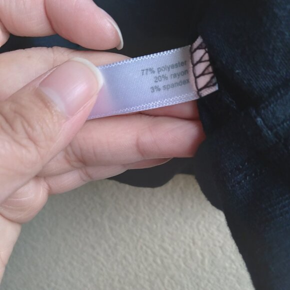 Fashion Bug Black Long Sleeve Top with Ruffle and Gem Detail - Picture 4 of 4